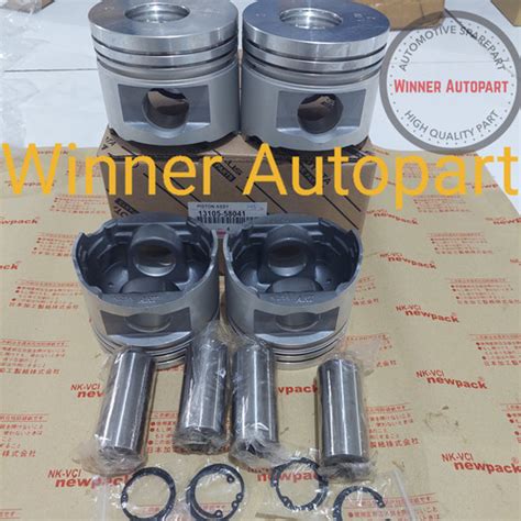 Jual PISTON SET ATAU SEHER KOMPLIT SET TOYOTA RINO 14B PS115 STD 100