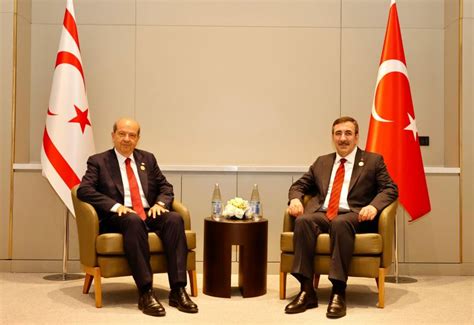 Presidency of TRNC President Ersin Tatar meets with Cevdet Yılmaz