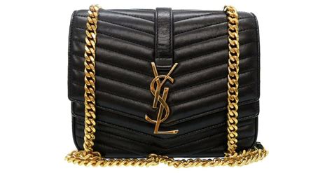 Yves Saint Laurent Sac en bandoulière en cuir Noir ref 172379 Joli Closet