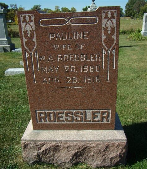 Pauline Sass Roessler 1880 1916 Find A Grave Memorial