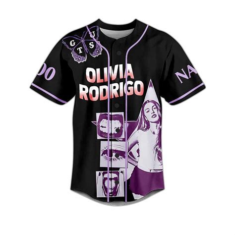 Olivia Rodrigo Guts World Tour Custom Baseball Jersey Nouvette