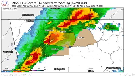 Severe Weather Alerts On Twitter Ffc Issues Severe Thunderstorm