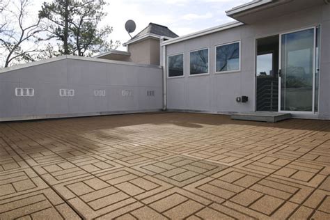 Outdoor Rubber Paver Tiles are Rooftop Pavers by American Floor Mats