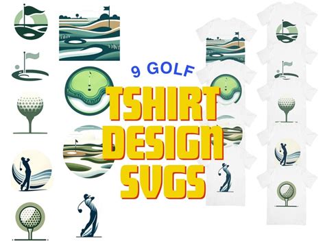 Golf Tshirt Design Bundle Svg And Png 9 Golf Designs To Print Print