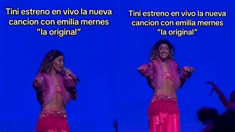 TINI SE OLVIDÓ LA LETRA EN PLENO SHOW Era la nueva canción que estrenó