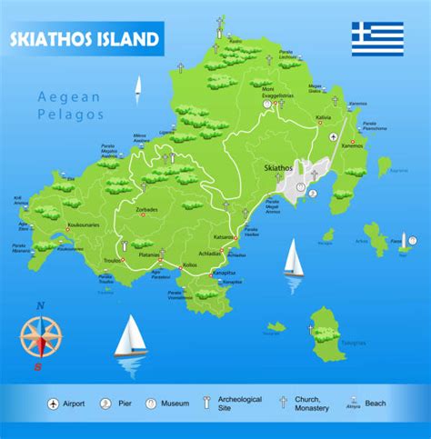 80+ Skiathos Island Stock Illustrations, Royalty-Free Vector Graphics ...