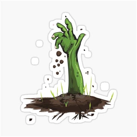 "Zombie Arm " Sticker for Sale by vectorwebstore | Redbubble