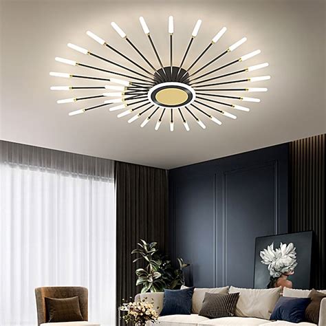 LED Ceilling Light 98/120 cm Dimmable Modern Flower Shaped Ceiling Lights are Suitable for ...