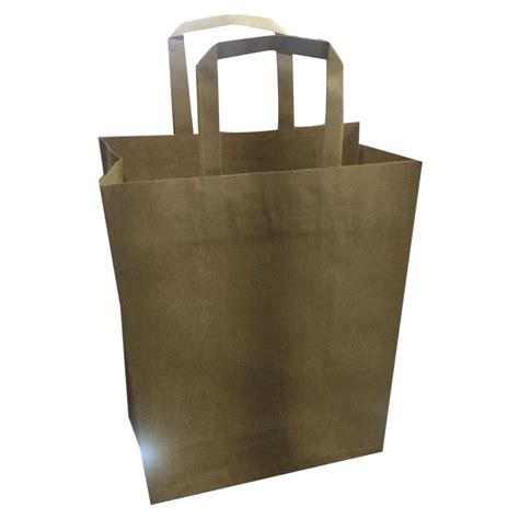 Brown Plain Loop Handle Paper Carry Bag For Shopping Capacity Kg