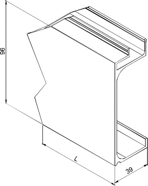 Cover Plate For ‘y’ Side Profile 3kn Logic Balustrade