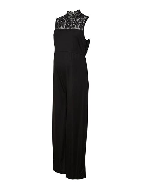 Black Maternity Jumpsuit Black Mamalicious 20019514 Maternity And More