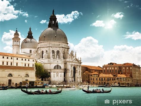 Fototapete Canal Grande Und Santa Maria Della Salute Basilika Venedig