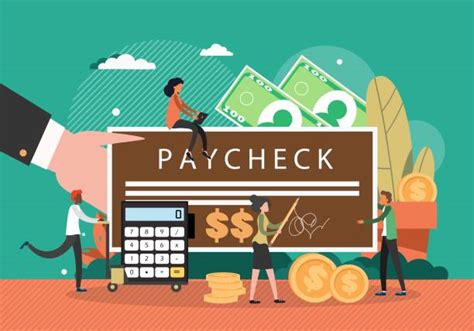 240 Receive Paycheck Stock Illustrations Royalty Free Vector Graphics