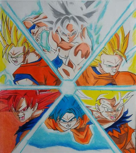 Transformaciones De Goku Dibujarte Amino