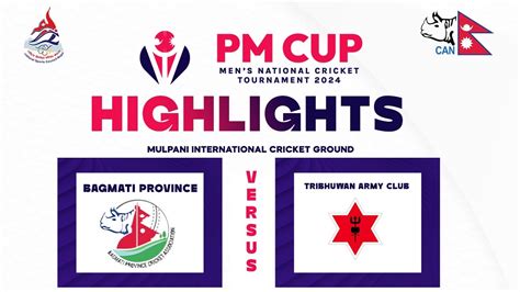 Highlights Bagmati Province Vs Tribhuwan Army Club Youtube