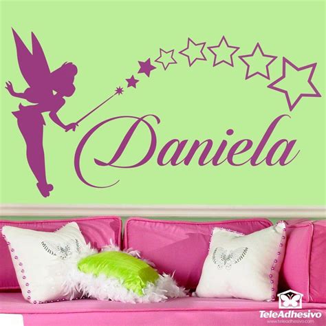 Vinilo Decorativo Infantil Campanilla Personalizado Teleadhesivo