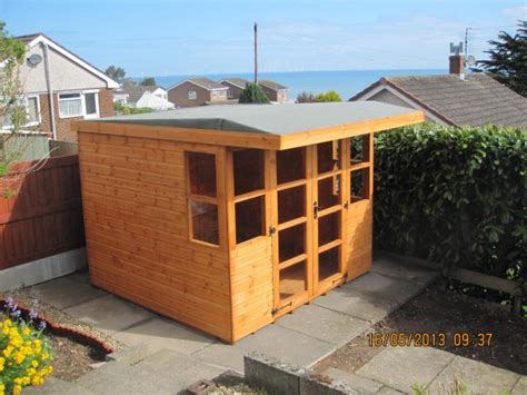 Pent Summerhouse Tapered Roof North Wales Sheds