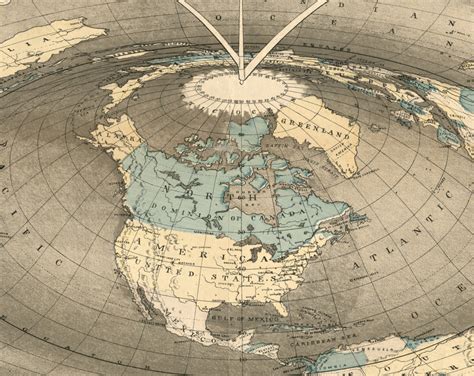 Square Stationary Earth Vintage Map Reprint – GalleryThane