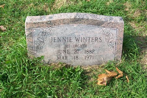 Jane S Jennie Wagoner Garrett Winters Find A Grave