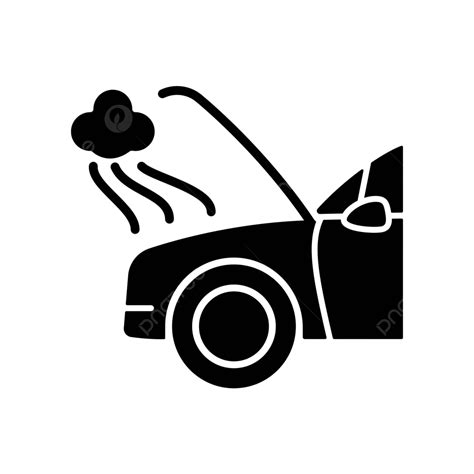 car engine damage black glyph icon web engine icon vector web engine