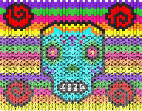 Pony Bead Patterns Kandi Patterns Sugar Skull