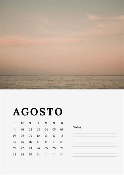 Calendario Gratis Mensual Anual Aesthetic Beige Templates By Canva