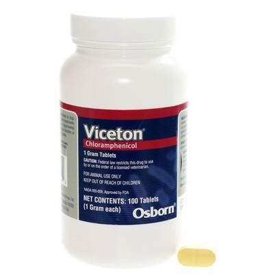 Viceton (Chloramphenicol) Antibiotic Tablets for Dogs