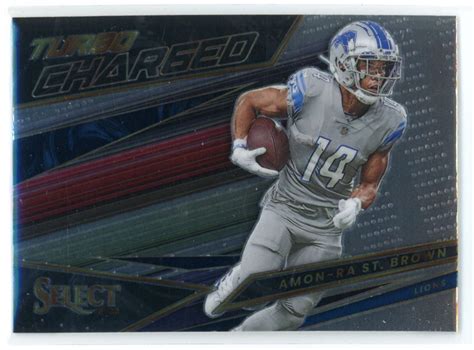 Panini Select Turbo Charged Amon Ra St Brown Detroit Lions Tur