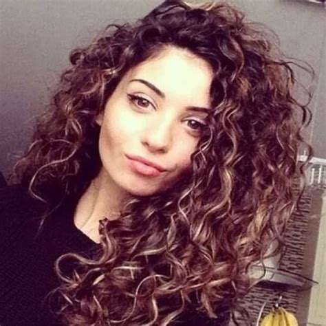 Fencca Dark Brown With Blonde Highlight Curly Long Wigs For Women Heat Synthetic Wig Brown Loose