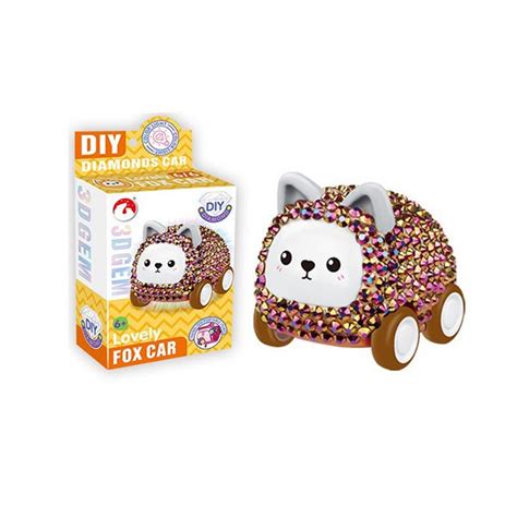 Wholesale 6 colors Children Diamonds And Lights DIY Toy Car