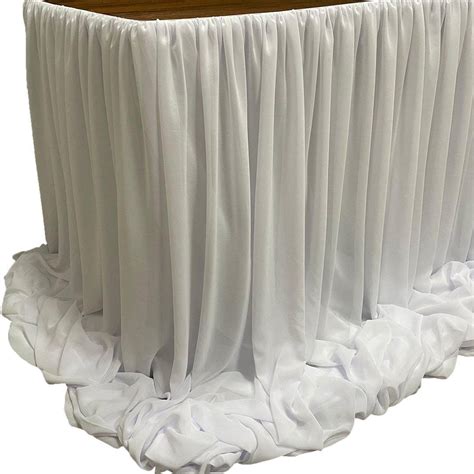 Chiffon Table Skirts, 9 ft.