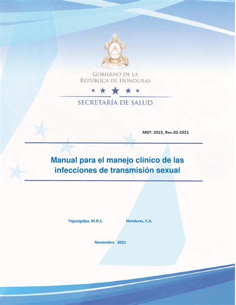 Manual PARA EL Manejo Clinico DE LAS Infecciones DE Transmision Sexual