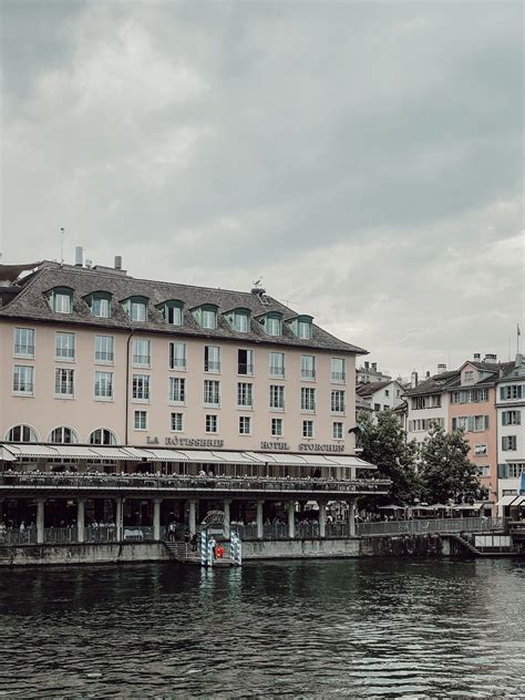 Storchen Zurich near River · Free Stock Photo