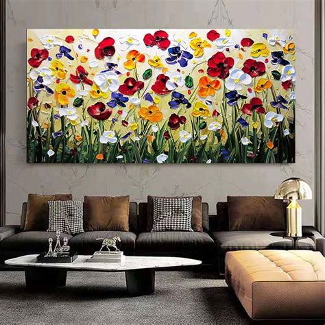 Hd Canvas Prints Floral Vase Oil Painting Pot Art Modern Wall Picture