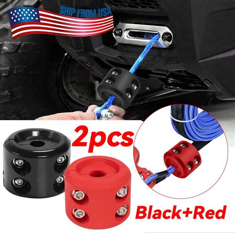 Pcs Winch Cable Hook Stopper Rubber Rope Line Saver Bump Stop At