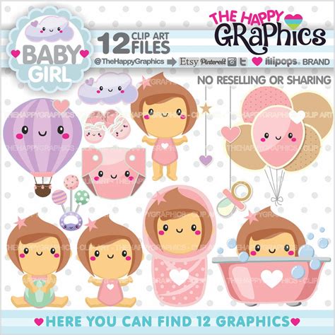 Baby Clipart Baby Graphics COMMERCIAL USE Planner | Etsy