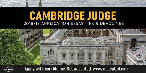 Cambridge Judge MBA Essay Tips & Deadlines - GMAT Club Blog