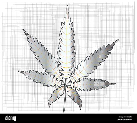 Metal Cannabis Leaf Stock Photo Alamy