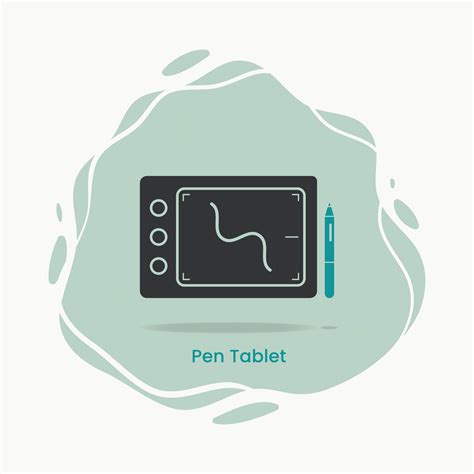 Pen tablet and stylus icon. Drawing tablet concept graphic design ...