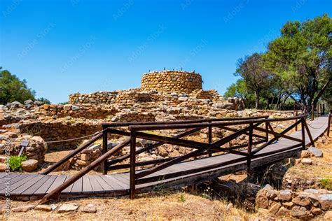 Arzachena Sardinia Italy Archeological Ruins Of Nuragic Complex La