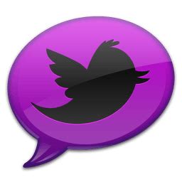 Purple Twitter Logo - LogoDix