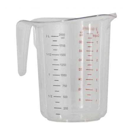 2 Qt 2 L Clear Polycarbonate Measuring Cup Set Of 12 Measuring