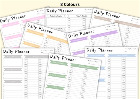 15 Minute Planner, Daily Planner, Time Blocking PDF, Daily Schedule ...