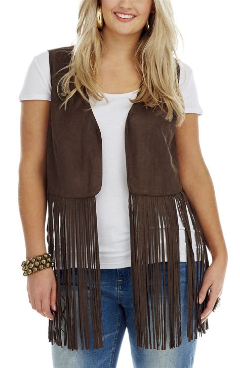 Long Fringe Vest Plus Size Jackets Fringe Vest Long Fringe Boho Vest