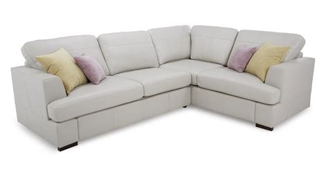 House Beautiful Leather Left Hand Facing 2 Seater Corner Sofa Beau