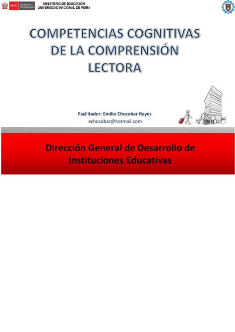 Pdf Ppt Competencias Cognitivas Dela Comprension Lectora Echr