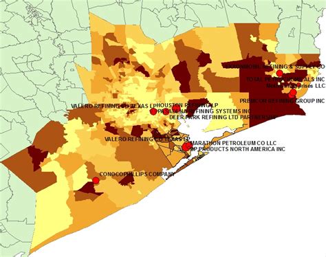 United States Oil Refinery Map