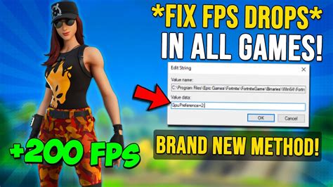 Fix Fps Drops In Fortnite New Method To Fix Stuttering In All Games