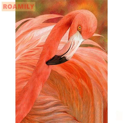 3D plein rond carré diamant peinture flamant rose diamant broderie