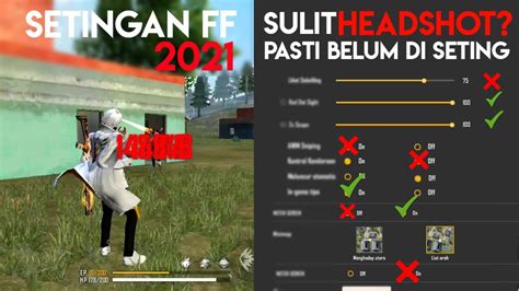 Penjelasan Setingan Kontrol Free Fire Auto Headshot Fungsi